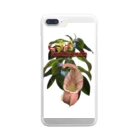 Exotc Peony～絵夢～のNepentes Paradiseシリーズ白 Clear Smartphone Case