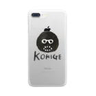 gokenncyou_1231の黒髭ロゴ Clear Smartphone Case