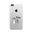 ichinichiichibanの犬好きのためのグッズ。 Clear Smartphone Case