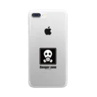 MSD2006のDanger zone (bk) Clear Smartphone Case