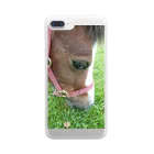 社畜猫@競馬中毒者の祭典のミニチュアホース Clear Smartphone Case