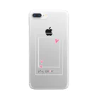 QTOTのMy Love 　pink Clear Smartphone Case