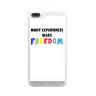 ブックアーマーのmake freedom クリアスマホケース