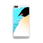 人鳥舎のどっしりコウテイペンギン Clear Smartphone Case