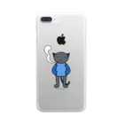 ぽりーの喫煙ねこ Clear Smartphone Case