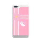 猫好きの部屋の春色にゃんこ Clear Smartphone Case