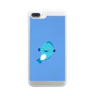 art.A matherの青いお魚さん Clear Smartphone Case