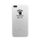 グラフィンの不幸中の幸い?不幸中のWi-Fi 黒 Clear Smartphone Case