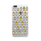 izumiのはちわれちゃん（茶・クリア） Clear Smartphone Case