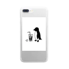 彼氏は二人もいらないけどのペンギンコーヒー Clear Smartphone Case