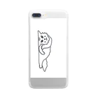 GYOGA猫の仰臥猫 Clear Smartphone Case