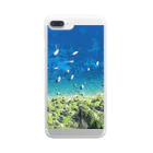 mayblueのboats and blue sea Clear Smartphone Case