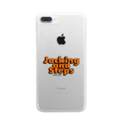 HOUSE DANCE MANIAのJACKING AND STEPS Orange Clear Smartphone Case