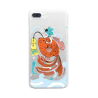 OKAMEの跳ね金魚 Clear Smartphone Case