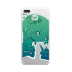 太田tom工房のうでくみ濃緑（透過） Clear Smartphone Case