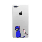 kimonekoのネコジャラシキモネコ Clear Smartphone Case