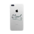 おもち屋さんのごろごろねこ Clear Smartphone Case