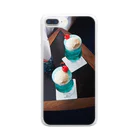 masaya_creamsodaの青いクリームソーダ Clear Smartphone Case