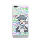 循環性飽食のお団子青メイドちゃん(カラフル) Clear Smartphone Case