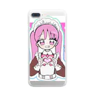 循環性飽食のツインテピンクメイドちゃん Clear Smartphone Case