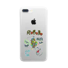 ねこぜや のROBOBO 「パキラロボ」 Clear Smartphone Case