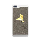 akitoman3の地に足つけるバナナ Clear Smartphone Case