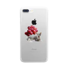 保護猫カフェ「駒猫」さん家のNo.3 ぶどうくん♪ Clear Smartphone Case