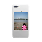 お台場ローズベイデザインの子供の写真とニックネーム入り！ Clear Smartphone Case