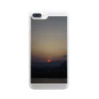 蒼い狐の夕焼け Clear Smartphone Case