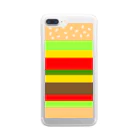 パッパラパーティの超簡略化された超分厚いハンバーガー Clear Smartphone Case