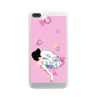 suga seraの眠りにつくたび願うこと（pink） Clear Smartphone Case