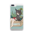 ふみこのアイフォンケース Clear Smartphone Case