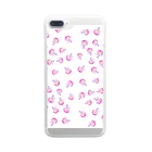 charlolのLove charlie  ピンク Clear Smartphone Case