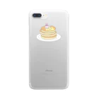 ラヴちゃん公式ショップのパンケーキもすきなの Clear Smartphone Case