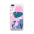 homareのキャップgirl Clear Smartphone Case