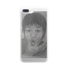 てんじん閲覧注意の天神変顔  ひよこ Clear Smartphone Case