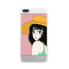 PIECE OF CAKEの麦わら帽子のイケてる彼女 Clear Smartphone Case