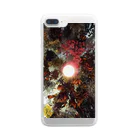 xxxsuzuの真下からのお花畑 Clear Smartphone Case