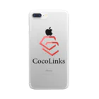 CocoLinksのCocoLinksロゴグッズ クリアスマホケース