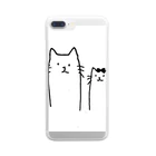 sacco_shopのゆるにゃんこ Clear Smartphone Case