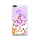 Mogumogu BerryのひょっこりBonbon クリアスマホケース