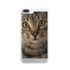ねこまちランドのトラ猫ドアップココ Clear Smartphone Case