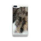 mrkwmrkの猫キジトラ柄 Clear Smartphone Case