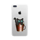 Yokokkoの店のTea cupねこ Clear Smartphone Case