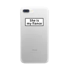 Erika's shopの推しケース(彼女は私の婚約者です) Clear Smartphone Case