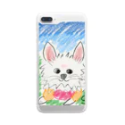 KathyのPomeranian loves go out Clear Smartphone Case