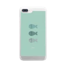 Teddy.のfish Clear Smartphone Case