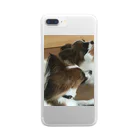 moon_marshallのアツアツ犬 Clear Smartphone Case