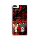 Cheerful_gangの黒猫探偵 Clear Smartphone Case