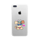 みーにゃ☆。にじいろにゃんこのにじいろにゃんこ Clear Smartphone Case